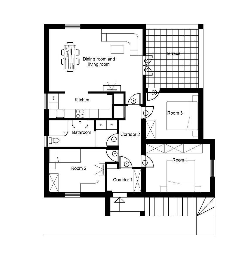 Apartmani Beba Omisalj Bagian luar foto